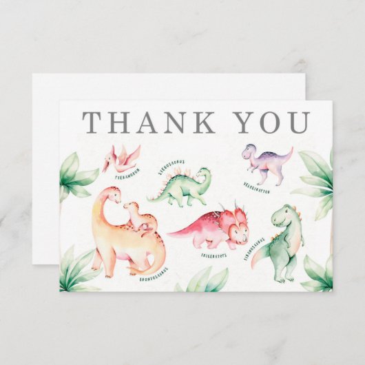 Dinosaur Dank u wel (Voorkant / Achterkant)