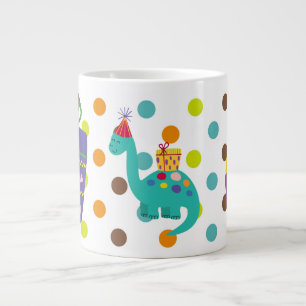 Dinosaur Delight: Roar-iffic koffie Mok! Extra Grote Beker
