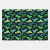 Dinosaur Delight Wrapping Paper Set - Fun en Fest (Voorkant)