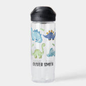 Dinosaur Design Drinkware Aangepaste naam Waterfles (Achterkant)