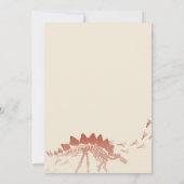 Dinosaur Dig Birthday Kaart (Achterkant)