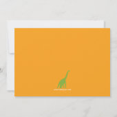 Dinosaur Dig Birthday Theme Invitation Kaart (Achterkant)
