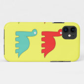 Dinosaur Dino art iphone case (Achterkant (horizontaal))