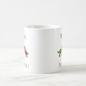 Dinosaur Dinosaure Valentines Jour Mug Pour Lui (Centre)