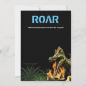 Dinosaur DIY-fotojongens: themagefamen Kaart (Achterkant)