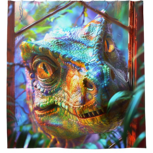Dinosaur Douchegordijn (Voorkant)