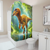 Dinosaur Douchegordijn (In situ)