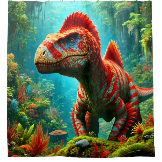 Dinosaur Douchegordijn (Voorkant)