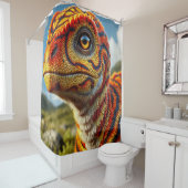 Dinosaur Douchegordijn (In situ)