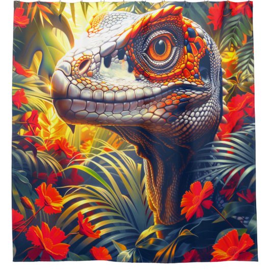 Dinosaur Douchegordijn (Voorkant)