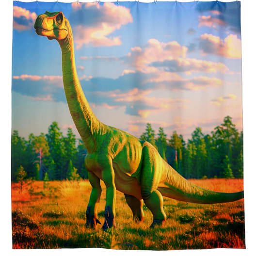Dinosaur Douchegordijn (Voorkant)