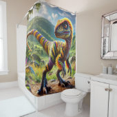 Dinosaur Douchegordijn (In situ)