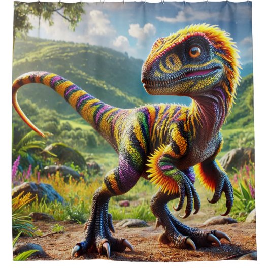 Dinosaur Douchegordijn (Voorkant)