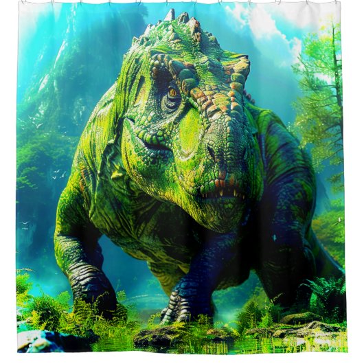 Dinosaur Douchegordijn (Voorkant)