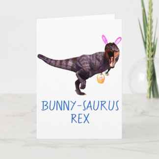 Dinosaur Easter Bunny T Rex Tyrannosaurus Funny T  Kaart