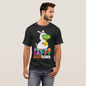 Dinosaur Easter Day Eggs cellent Happy East Rawr r T-shirt (Voorkant volledig)