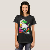Dinosaur Easter Day Eggs cellent Happy East Rawr r T-shirt (Voorkant volledig)