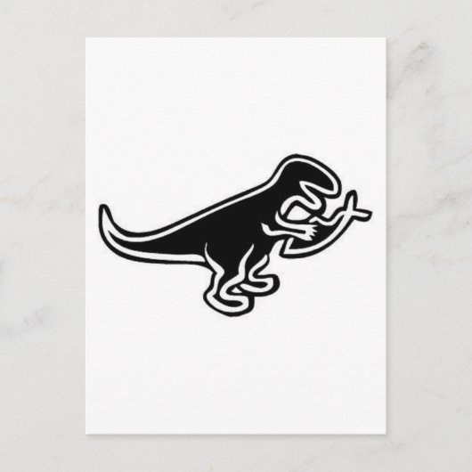 Dinosaur Eating Jesus Fish Briefkaart (Voorkant)