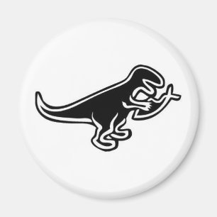 Dinosaur Eating Jesus Fish Magnet Magneet