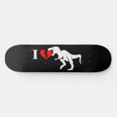 Dinosaur eet hart skateboard (Horizontaal)