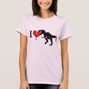 Dinosaur eet hart t-shirt