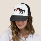 Dinosaur eet hart trucker pet (In situ)