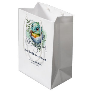 Dinosaur Egg Schattigee Waterverf verlaat Baby sho Medium Cadeauzakje
