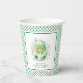 Dinosaur Egg Waterverf Baby shower Papieren Bekers (Voorkant)