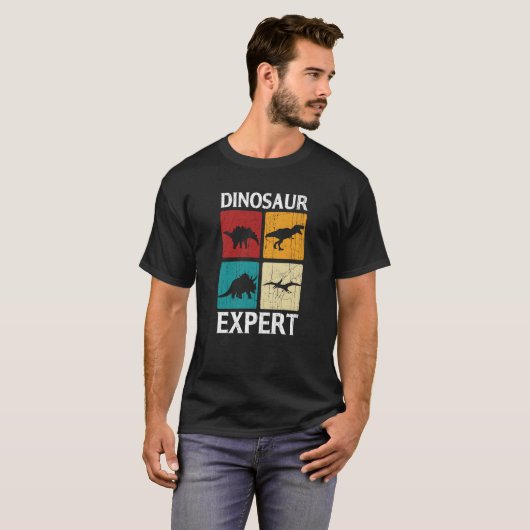 Dinosaur Expert Rex Dino Tyrannosaurus Rex T-shirt (Voorkant volledig)