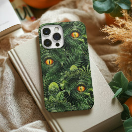 Dinosaur Eyes Green Plants Ancient Creature Art iPhone 15 Pro Max Hoesje