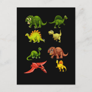 Dinosaur Fan Trex Spinosaurus Boys Reptiles Dino Briefkaart