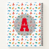 Dinosaur fête d'anniversaire Livre d'or (Dos)