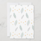 Dinosaur fille 4e anniversaire Invitation mignonne (Dos)