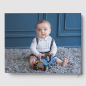 Dinosaur First Birthday Foto Gastenboek (Achterkant)