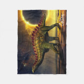 Dinosaur Fleece Deken (Voorkant)