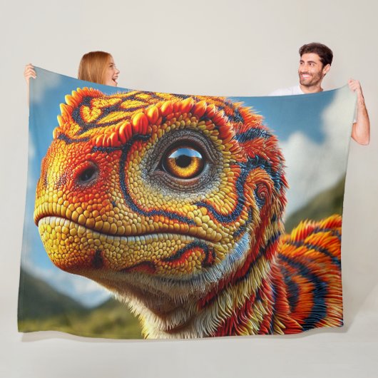 Dinosaur Fleece Deken (In situ)