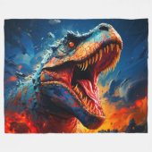 Dinosaur Fleece Deken (Voorkant (Horizontaal))