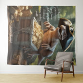 Dinosaur Forêt Casquette Pirate Tapisserie personn (En situation (horizontale))