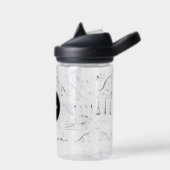 Dinosaur Fossil Botten Custom Name School Waterfles (Links)