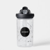 Dinosaur Fossil Botten Custom Name School Waterfles (Voorkant)