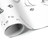 Dinosaur Fossil Botten Patroon Cadeaupapier (Rol Hoek)