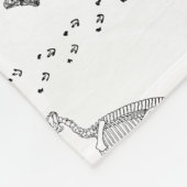 Dinosaur Fossil Botten Patroon Fleece Deken (Hoek)