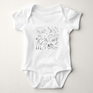 Dinosaur Fossil Botten Patroon Romper