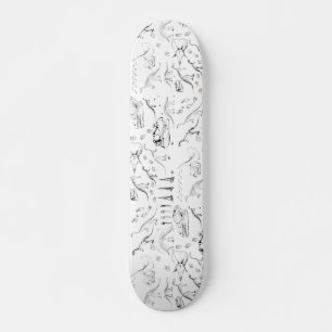 Dinosaur Fossil Botten Patroon Skateboard