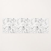 Dinosaur Fossil Botten Patroon Yogamat (Voorkant (horizontaal))