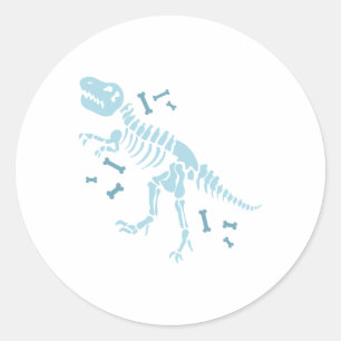 Dinosaur Fossils Ronde Sticker