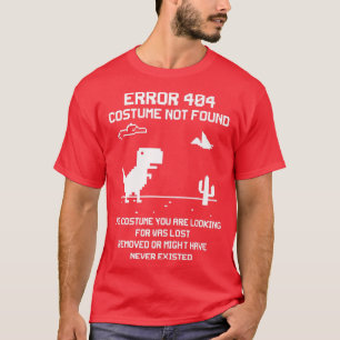 Dinosaur-fout 404 Costume niet gevonden code-alwee T-shirt