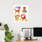 Dinosaur Fraggle Rock Poster (Thuiskantoor)