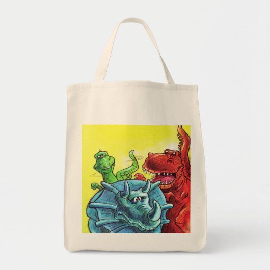 Dinosaur Friends Tote Bag (Voorkant)