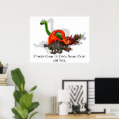 Dinosaur Friendship Poster (Thuiskantoor)